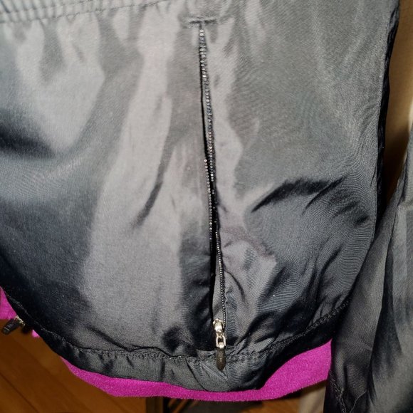 Lucy magenta/black Windbreaker Warm-up Jacket XS - Picture 5 of 8